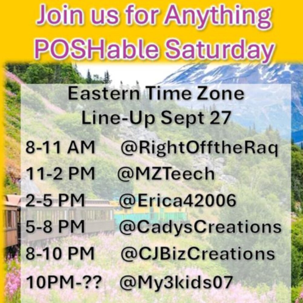 ANYTHING POSHABLE SATURDAY